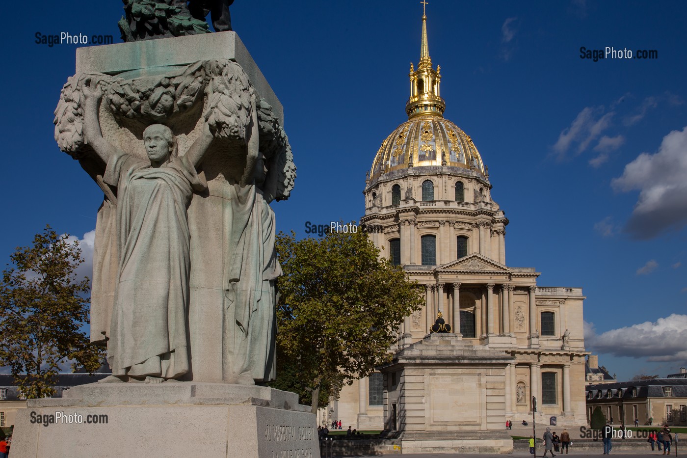 HOTEL NATIONAL DES INVALIDES, FONDE PAR LOUIS XIV EN 1670 POUR ACCUEILLIR LES SOLDATS INVALIDES, PARIS (75), ILE-DE-FRANCE, FRANCE 