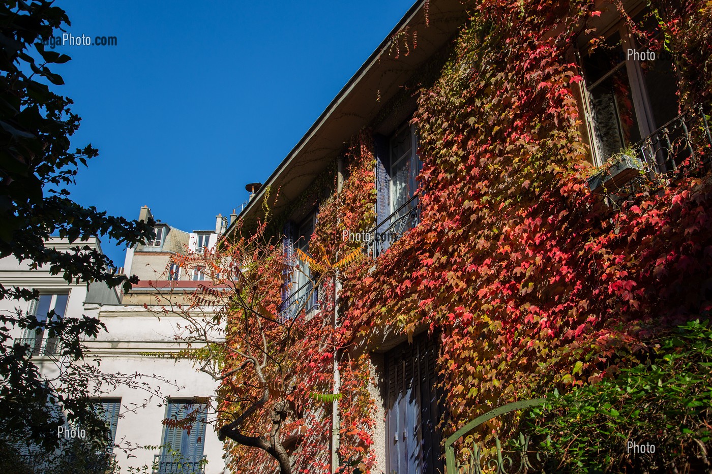QUARTIER PAVILLONNAIRE, QUARTIER DES PEUPLIERS, 13 EME ARRONDISSEMENT, PARIS (75), ILE-DE-FRANCE, FRANCE 
