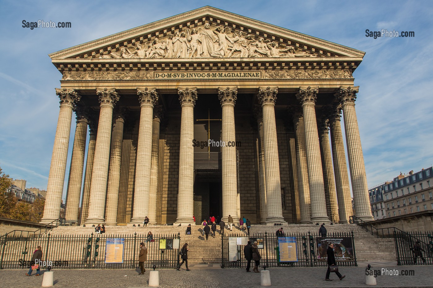 EGLISE DE LA MADELEINE DE STYLE ARCHITECTURAL NEO-CLASSIQUE, PLACE DE LA MADELEINE, PARIS (75), ILE-DE-FRANCE, FRANCE 