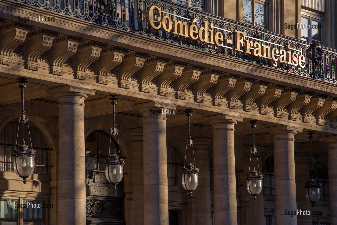 LA COMEDIE FRANCAISE SURNOMMEE LE FRANCAIS, FONDEE EN 1680, SITUEE AU COEUR DU PALAIS-ROYAL DANS LE 1ER ARRONDISSEMENT, (75) PARIS, ILE-DE-FRANCE, FRANCE 