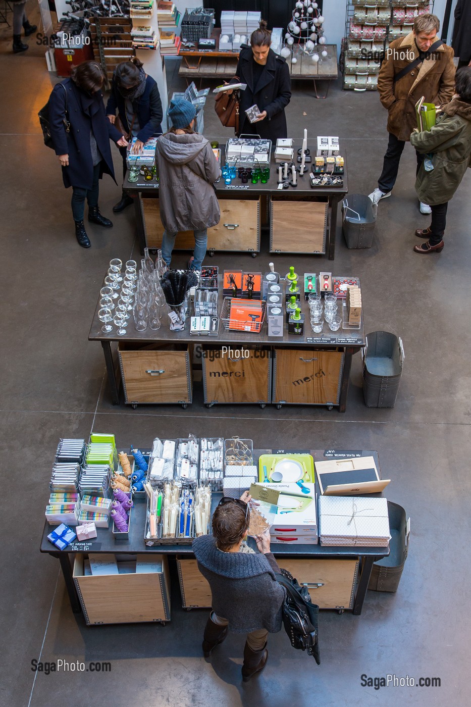 BOUTIQUE MERCI-MERCI, CONSACREE A LA MODE, AU DESIGN ET A LA DECORATION, 3 EME ARRONDISSEMENT, (75), PARIS, ILE-DE-FRANCE, FRANCE 