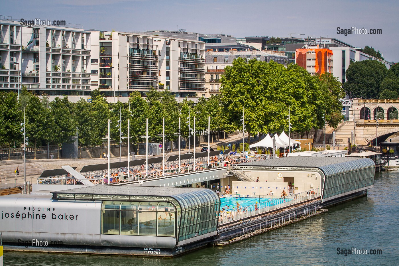 PISCINE JOSEPHINE BAKER, PORT DE LA GARE, QUAI FRANCOIS MAURIAC, 13 EME ARRONDISSEMENT, PARIS (75), ILE-DE-FRANCE 