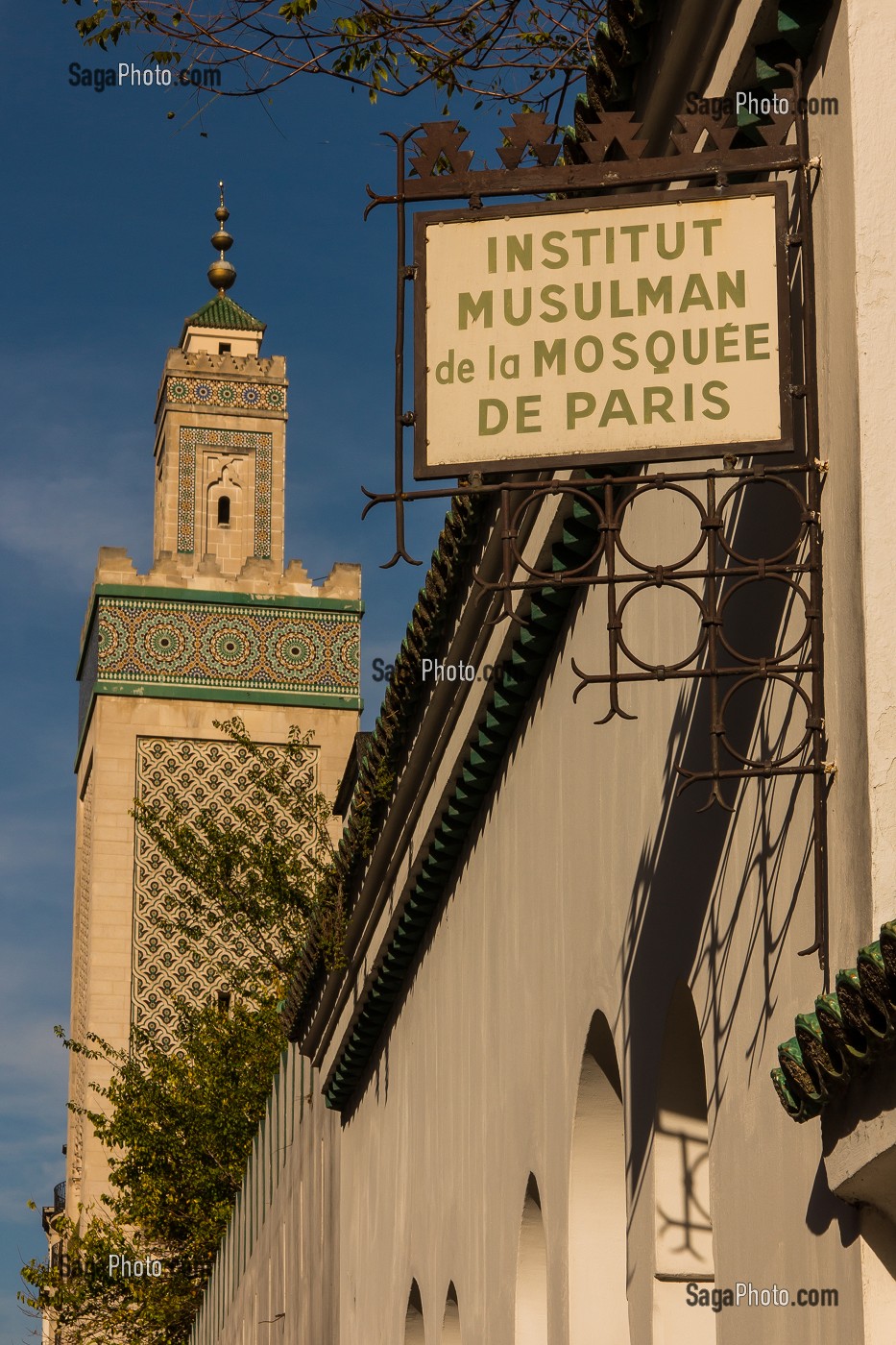 INSTITUT MUSULMAN DE LA MOSQUEE DE PARIS ET MINARET DE LA GRANDE MOSQUEE DE PARIS 