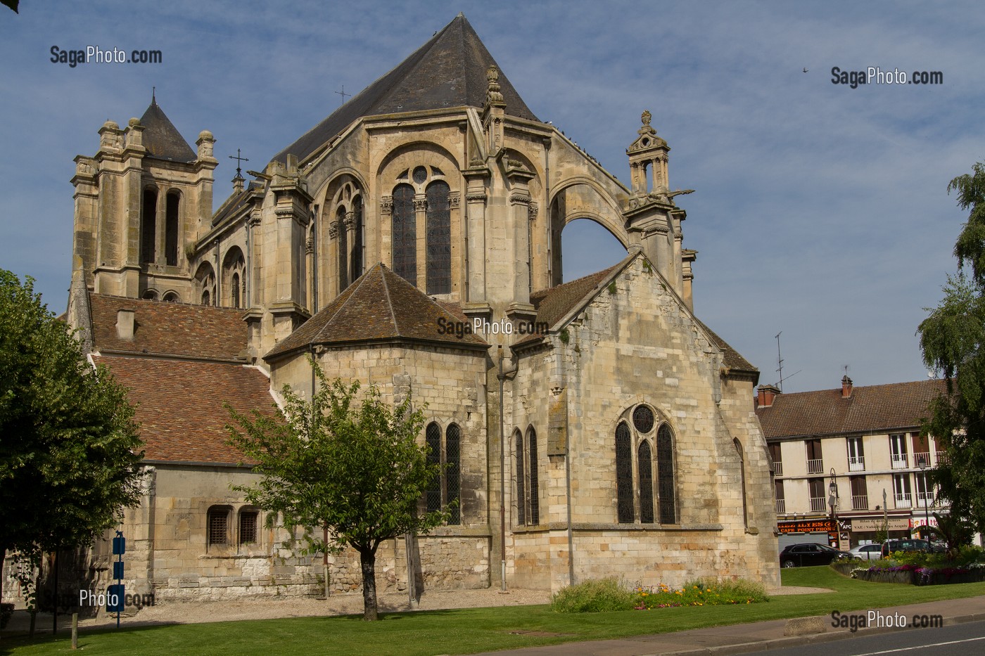 COLLEGIALE NOTRE DAME ET SAINT LOUP, MONTEREAU FAULT YONNE, SEINE-ET-MARNE (77), ILE-DE-FRANCE, FRANCE 