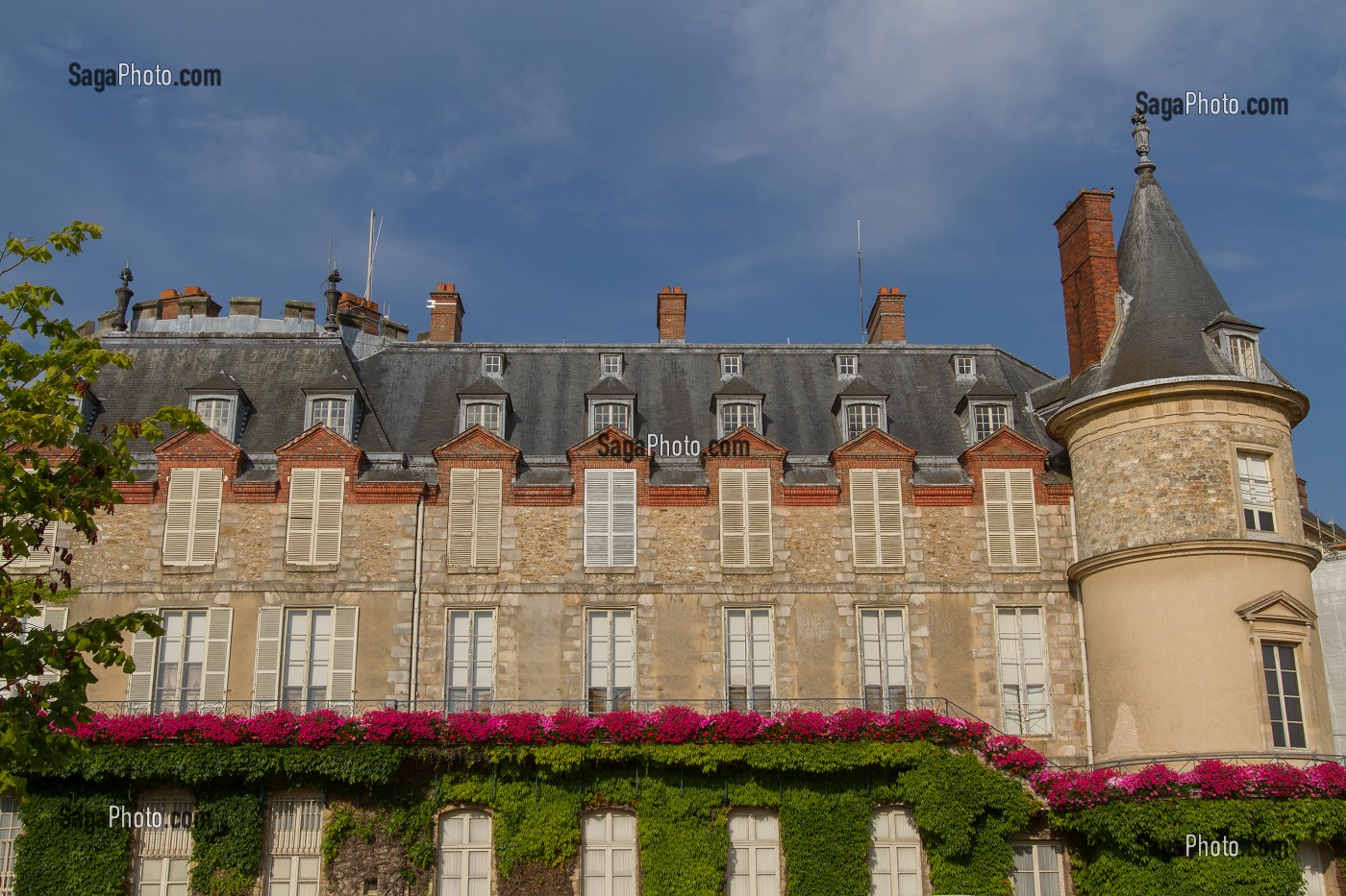 CHATEAU DE RAMBOUILLET, ANCIENNE RESIDENCE ROYALE, AUJOURD'HUI PROPRIETE DE L'ETAT FRANCAIS ET RESIDENCE PRESIDENTIELLE, RAMBOUILLET, YVELINES (78), ILE-DE-FRANCE, FRANCE 