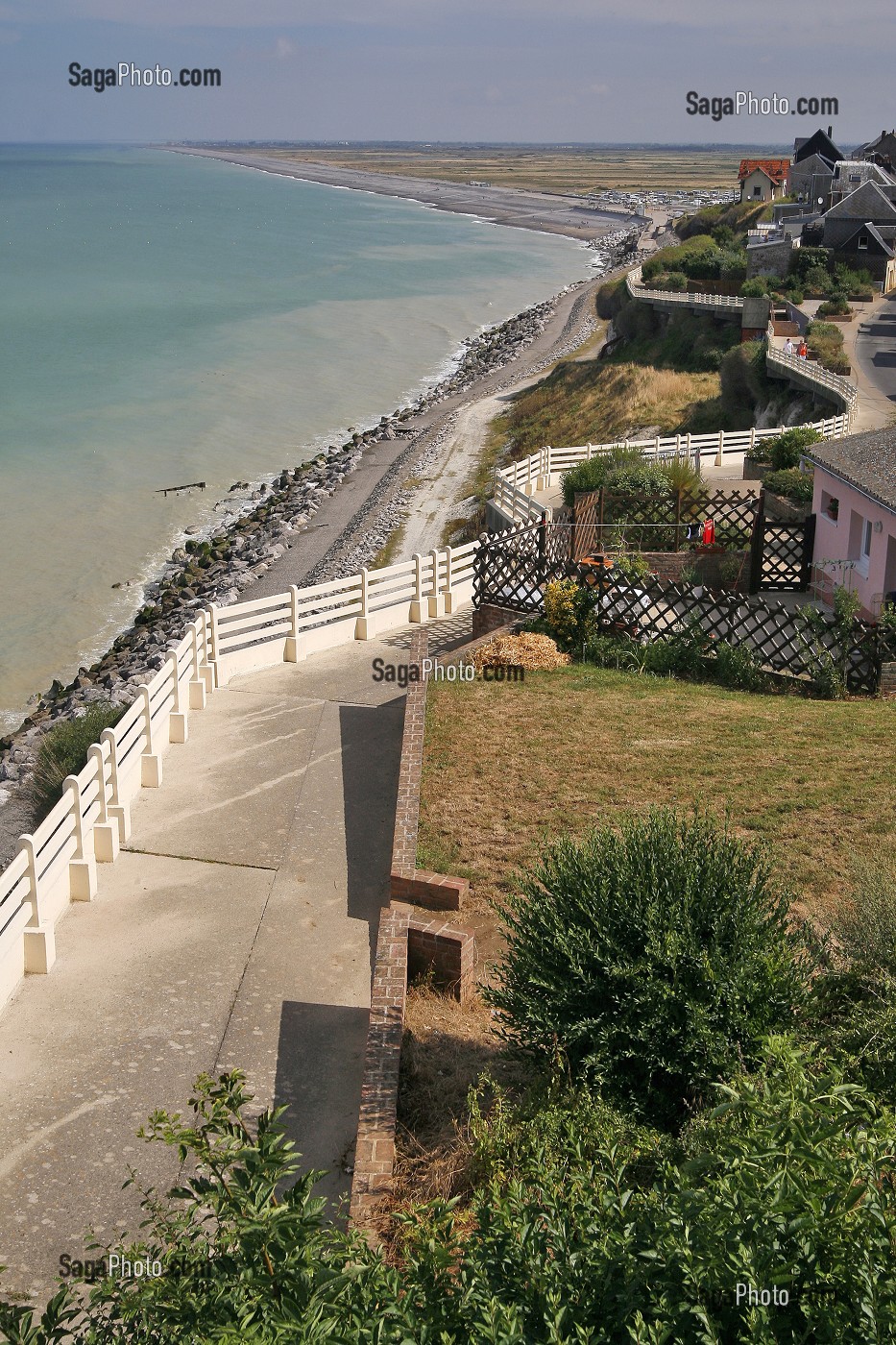 VUE SUR LA BAIE, AULT, SOMME (80), PICARDIE, FRANCE 