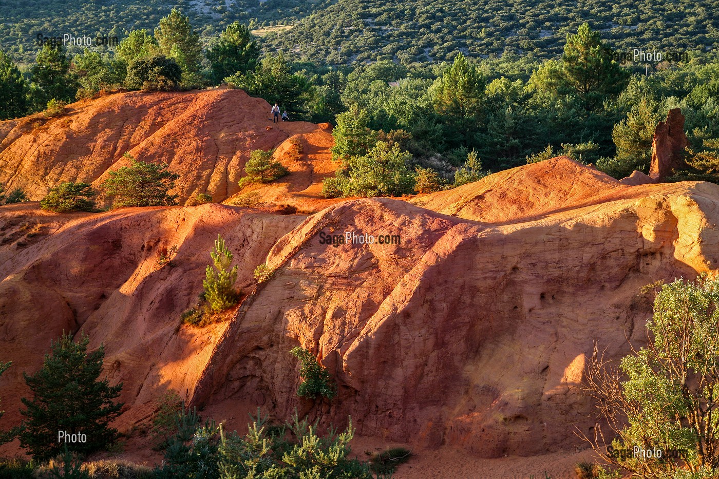 COLORADO PROVENCAL, OCRES AUX COULEURS MULTIPLES DE RUSTREL, VAUCLUSE (84), FRANCE 