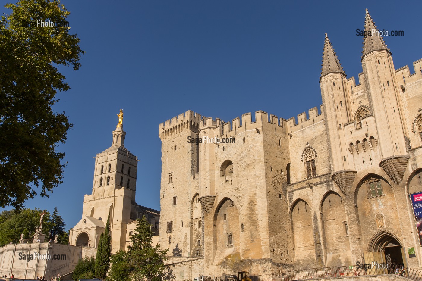 PALAIS DES PAPES, VILLE D'AVIGNON APPELEE CITE DES PAPES, VAUCLUSE (84), FRANCE 