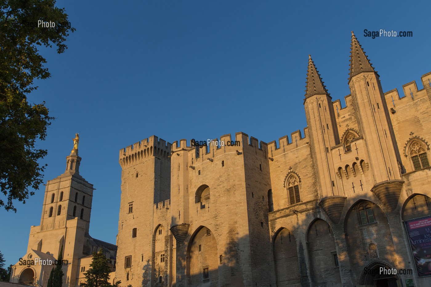 PALAIS DES PAPES, VILLE D'AVIGNON APPELEE CITE DES PAPES, VAUCLUSE (84), FRANCE 