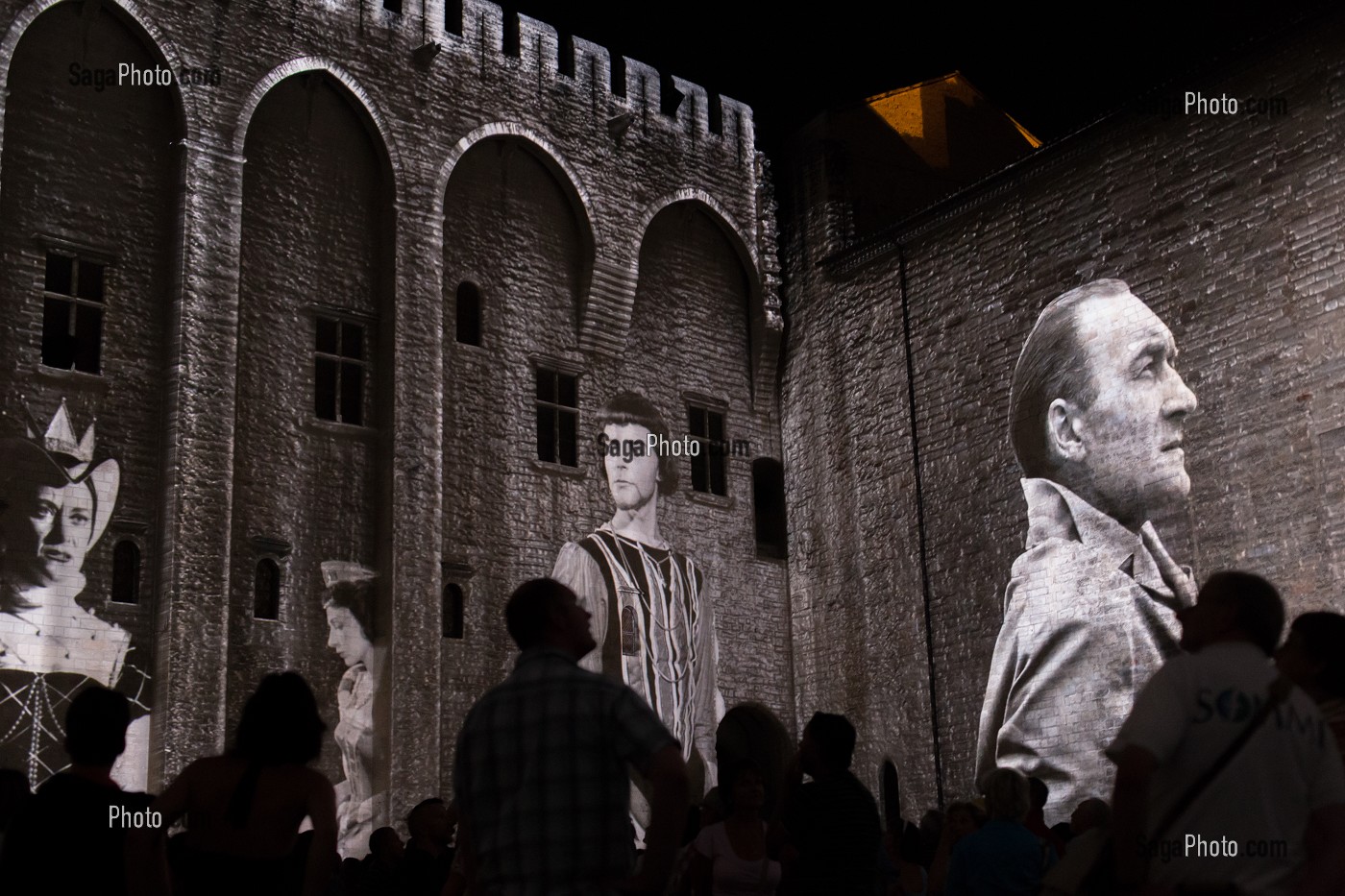 LES LUMINESSENCES D'AVIGNON, PALAIS DES PAPES, VILLE D'AVIGNON APPELEE CITE DES PAPES ET CLASSEE AU PATRIMOINE MONDIAL DE L'UNESCO, VAUCLUSE (84), FRANCE 