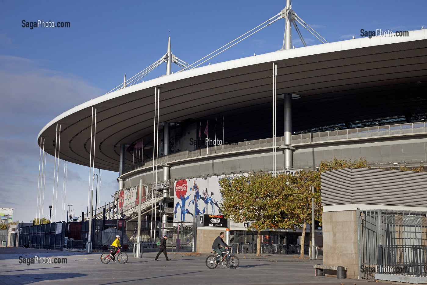 STADE DE FRANCE, LE PLUS GRAND STADE FRANCAIS, CONSTRUIT ENTRE 1995 ET 1998 POUR LES BESOINS DE LA COUPE DU MONDE DE FOOTBALL, QUARTIER DE LA PLAINE SAINT-DENIS, SAINT-DENIS, SEINE-SAINT-DENIS (93), FRANCE 