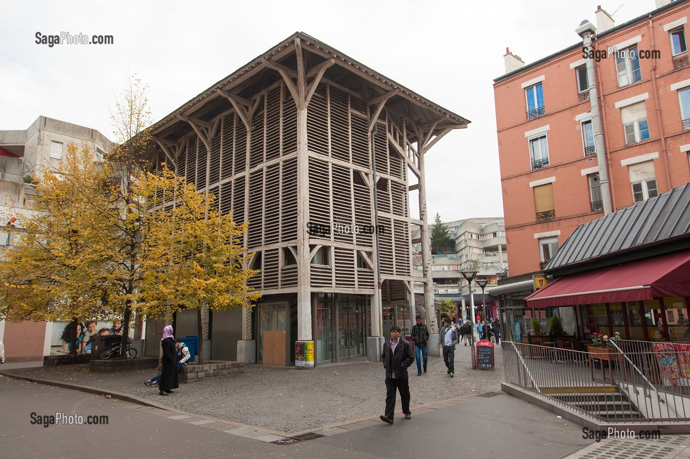 MAISON DES ARBALETRIERS, SECHOIR CONSTRUIT AU 18 EME SIECLE, VESTIGE DE LA MANUFACTURE DES TOILES IMPRIMEES (INDIENNES), SAINT-DENIS, SEINE-SAINT-DENIS (93), FRANCE 