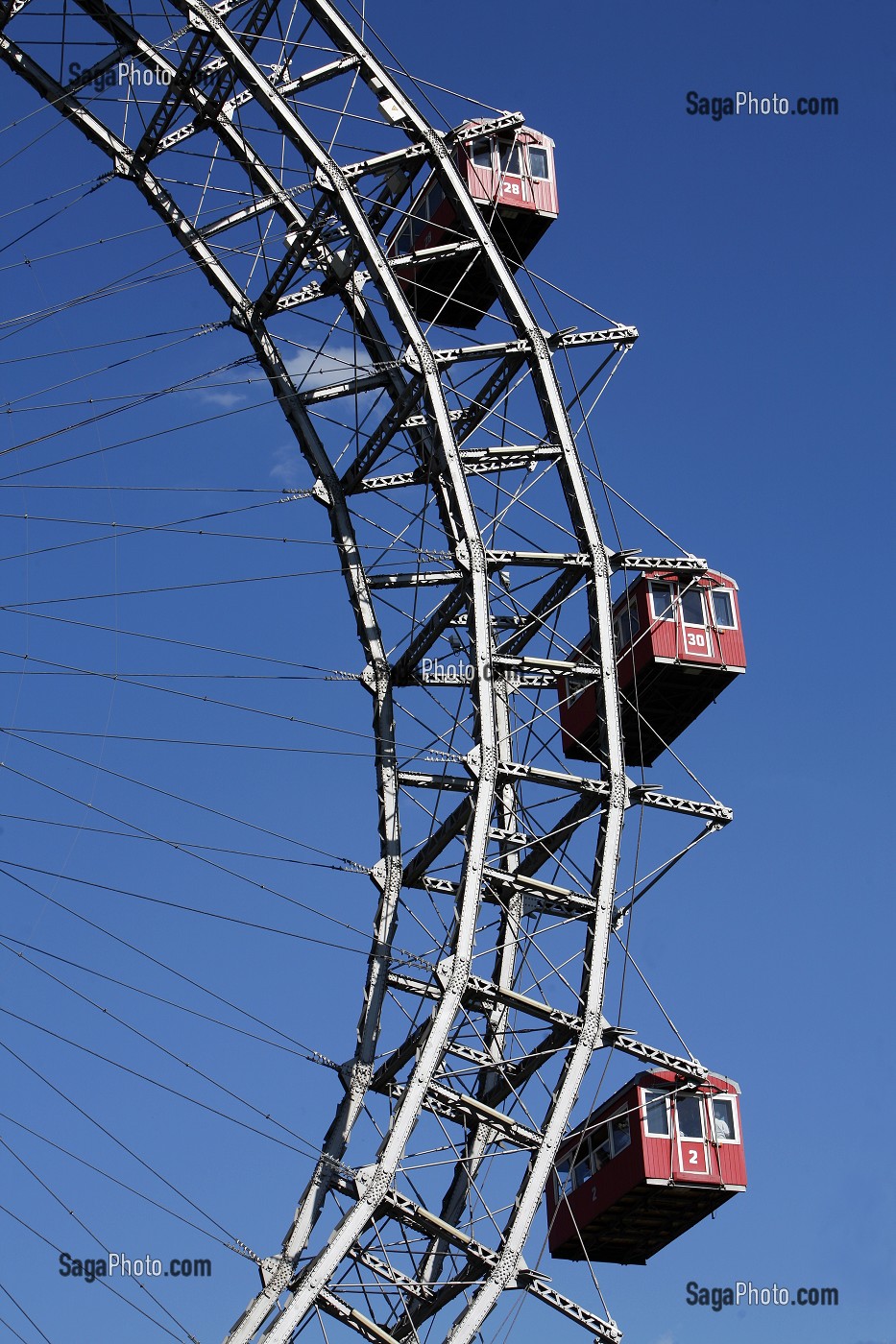 GRANDE ROUE, PRATER, PARC D'ATTRACTIONS PERMANENT, VIENNE, AUTRICHE 