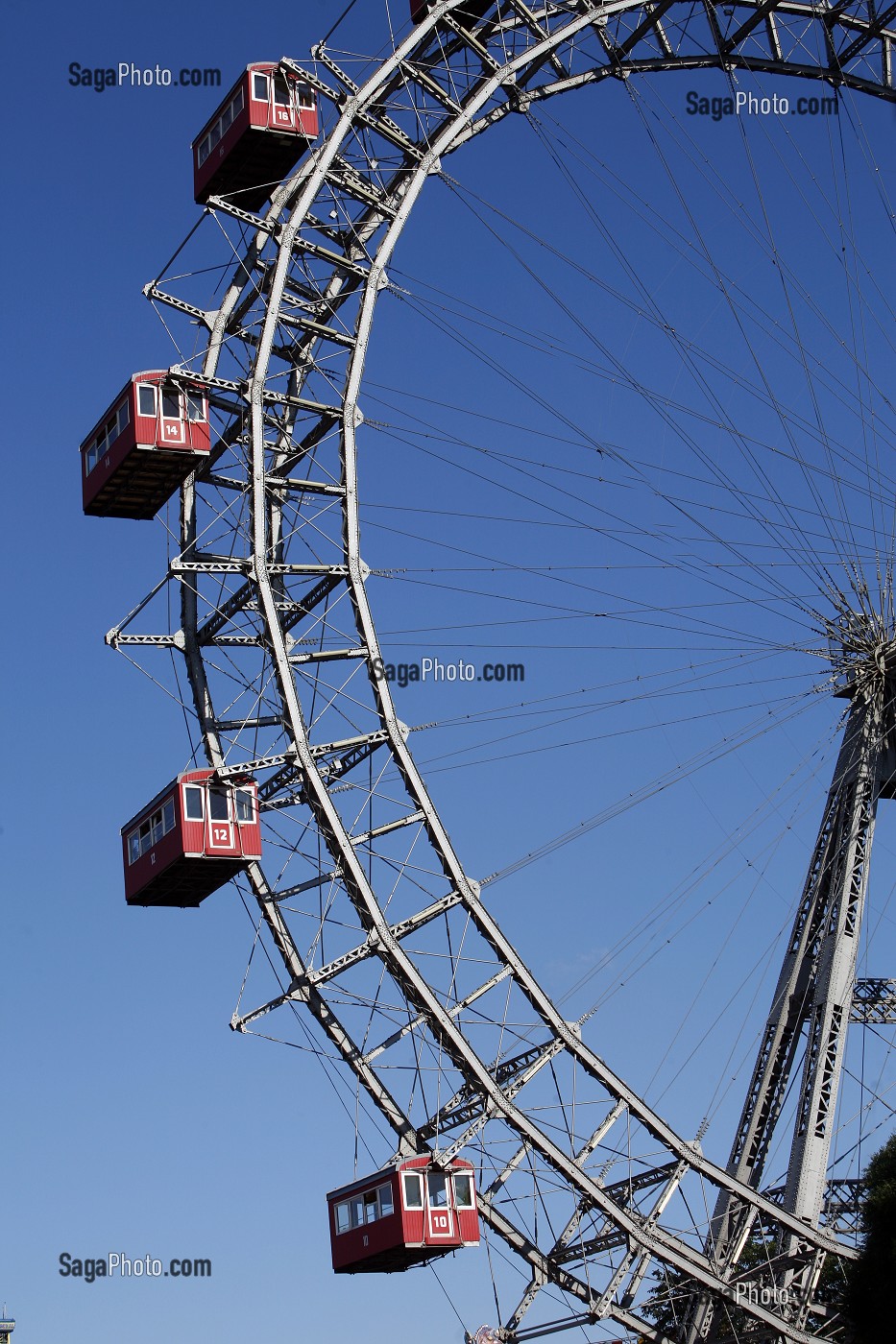 GRANDE ROUE, PRATER, PARC D'ATTRACTIONS PERMANENT, VIENNE, AUTRICHE 