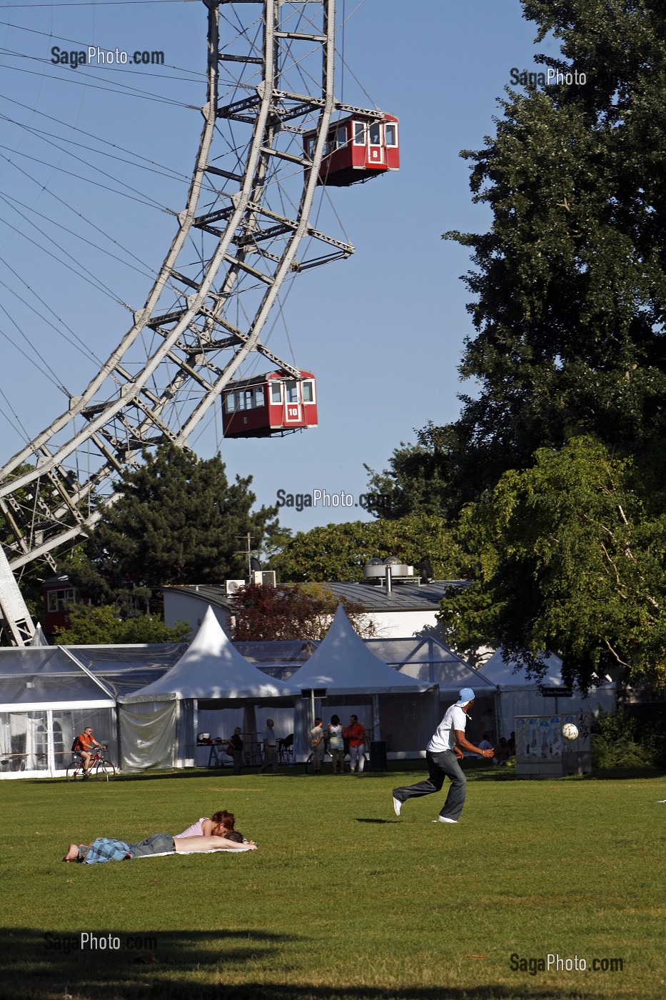 GRANDE ROUE, PRATER, PARC D'ATTRACTIONS PERMANENT, VIENNE, AUTRICHE 