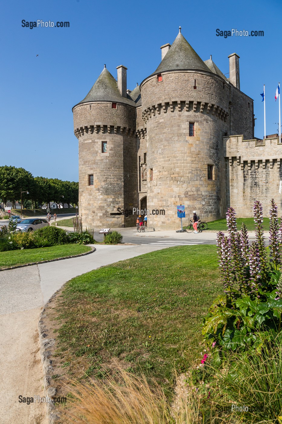 ILLUSTRATION VILLE DE GUERANDE, (44) LOIRE-ATLANTIQUE, PAYS DE LOIRE, FRANCE 