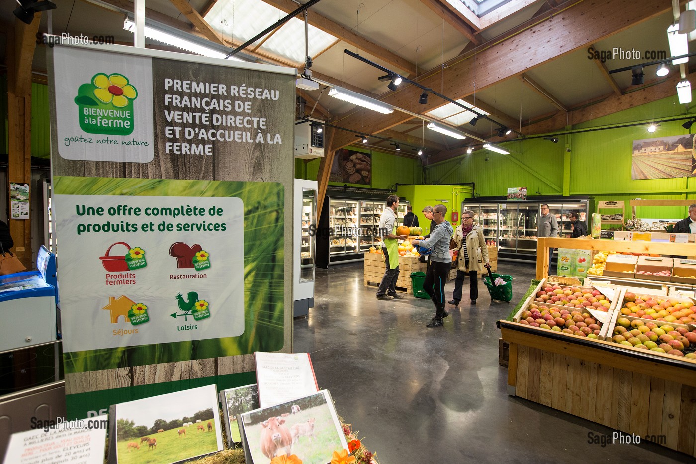 BIENVENUE A LA FERME, PRODUITS FERMIERS ET ARTISANAUX, CAEN, (14) CALVADOS, BASSE NORMANDIE, FRANCE 