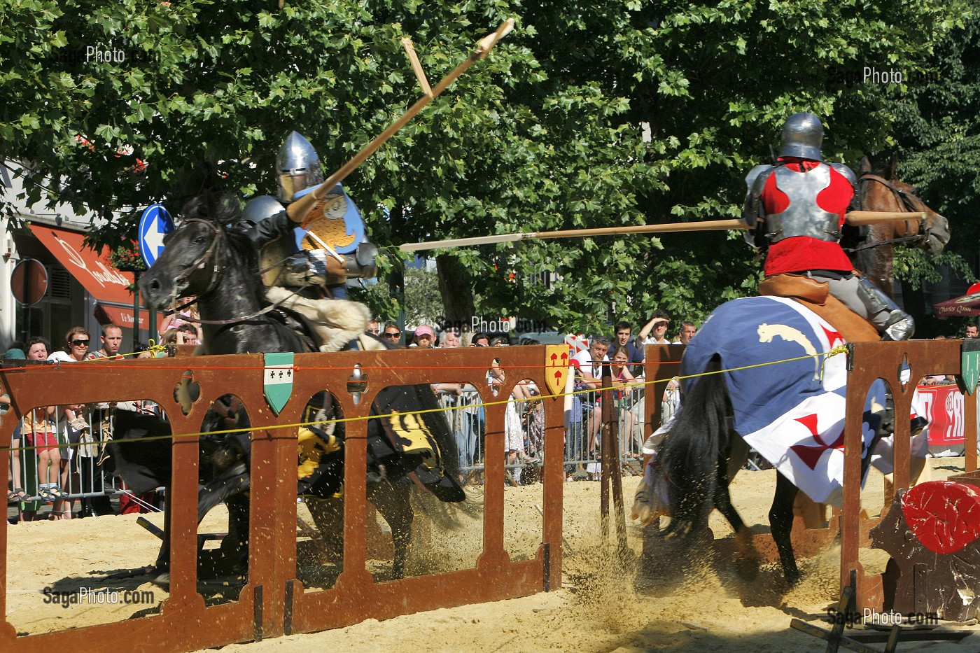 JOUTE DE CHEVALIER, FETE DE L'OMMEGANG, BRUXELLES, BELGIQUE 