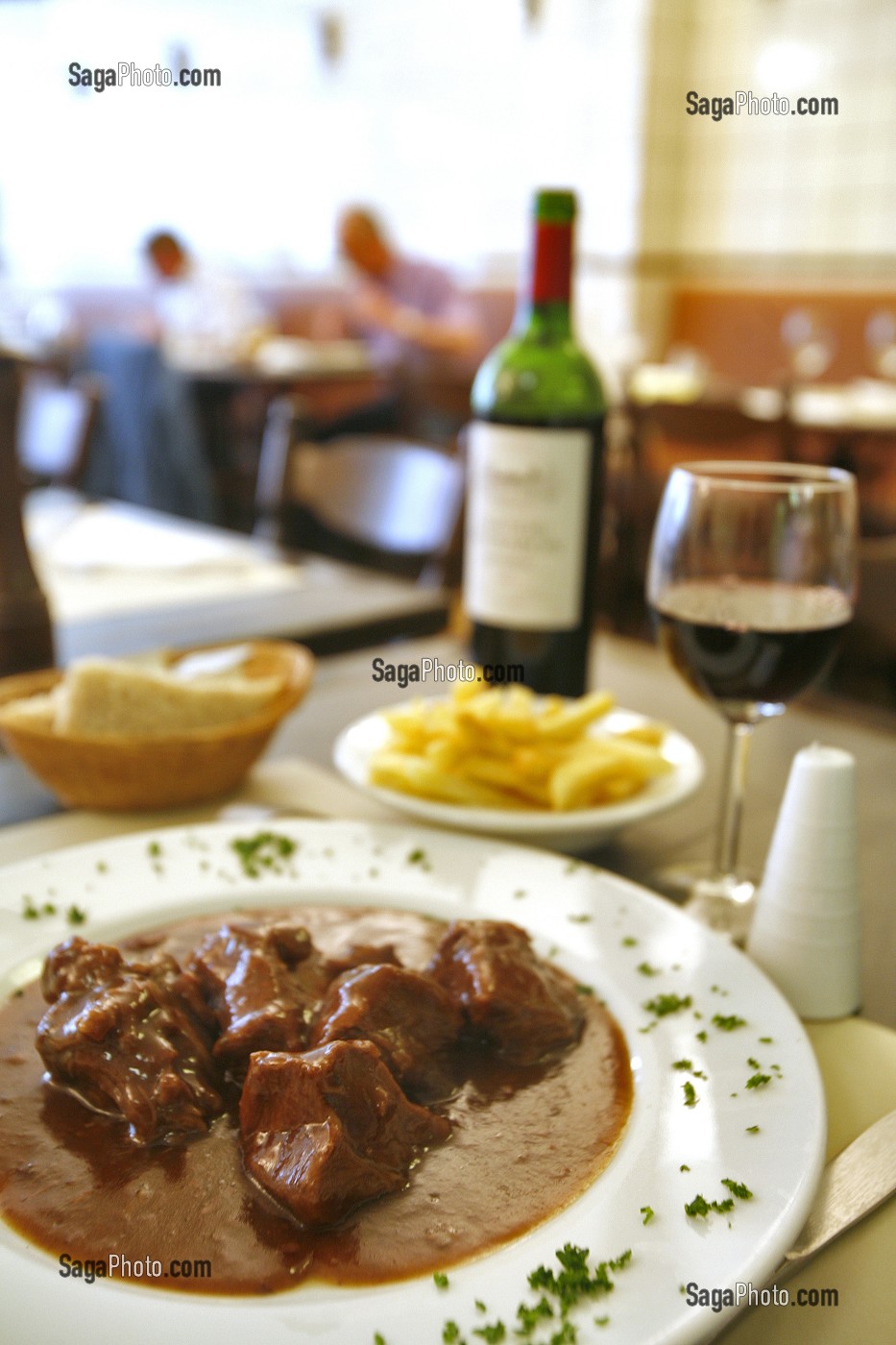 CARBONNADES, SPECIALITE BELGE, RESTAURANT, LE PRE SALE, BRUXELLES, BELGIQUE 