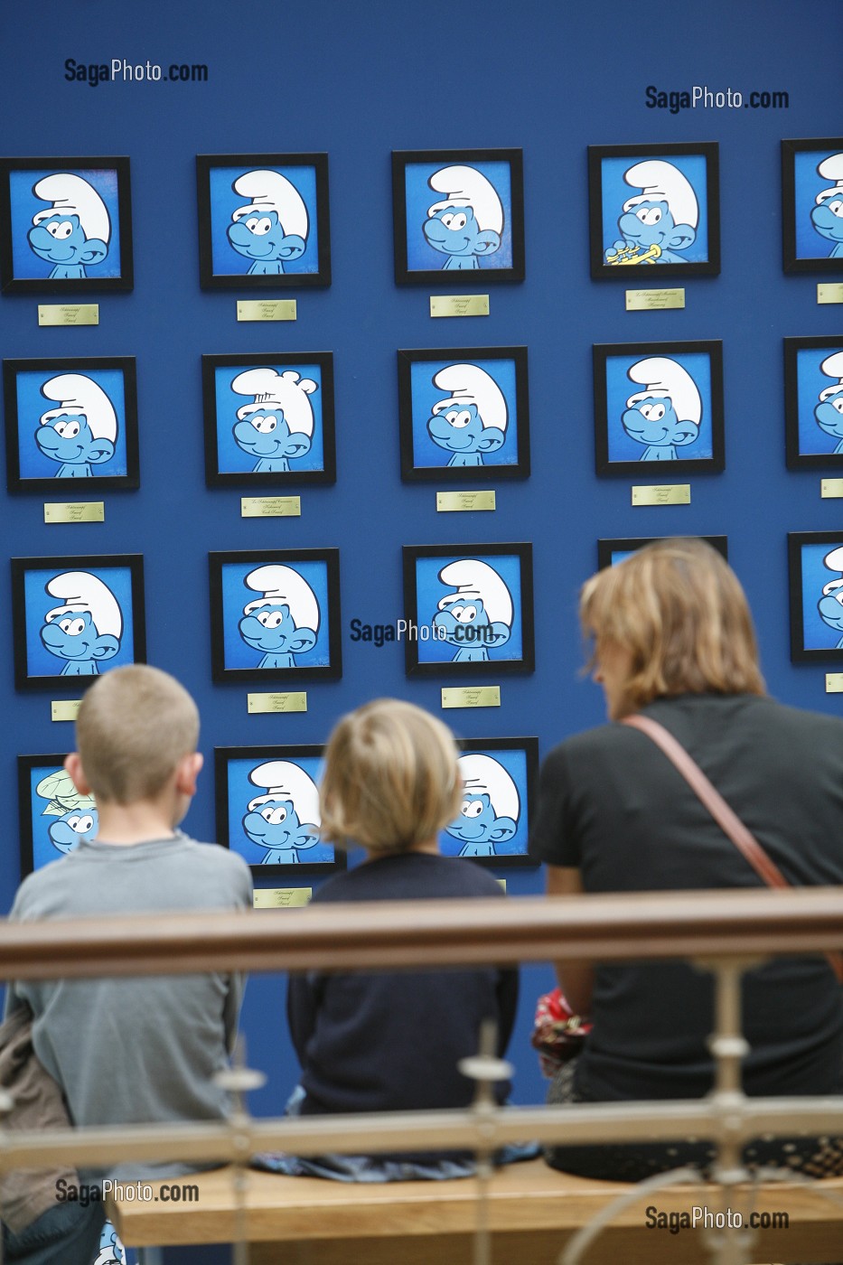 EXPOSITION SCHTROUMPFS, CENTRE BELGE DE LA BANDE DESSINEE, BRUXELLES, BELGIQUE 