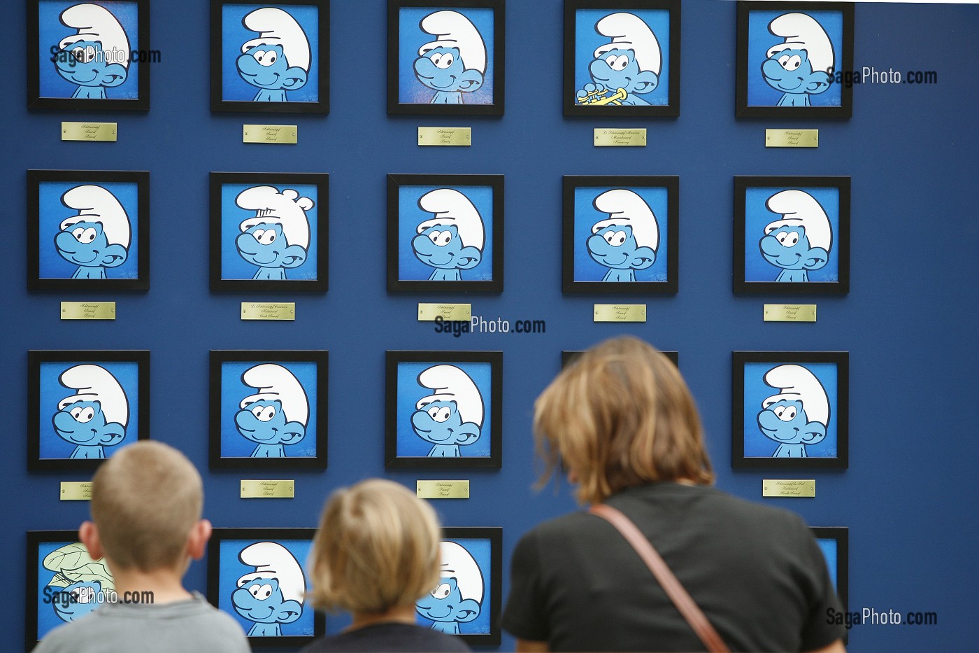 EXPOSITION SCHTROUMPFS, CENTRE BELGE DE LA BANDE DESSINEE, BRUXELLES, BELGIQUE 