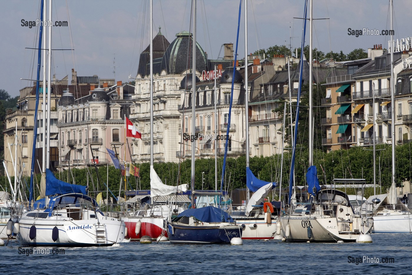 PORT DE PLAISANCE DE LA VILLE DE GENEVE, SUISSE, LAC LEMAN 