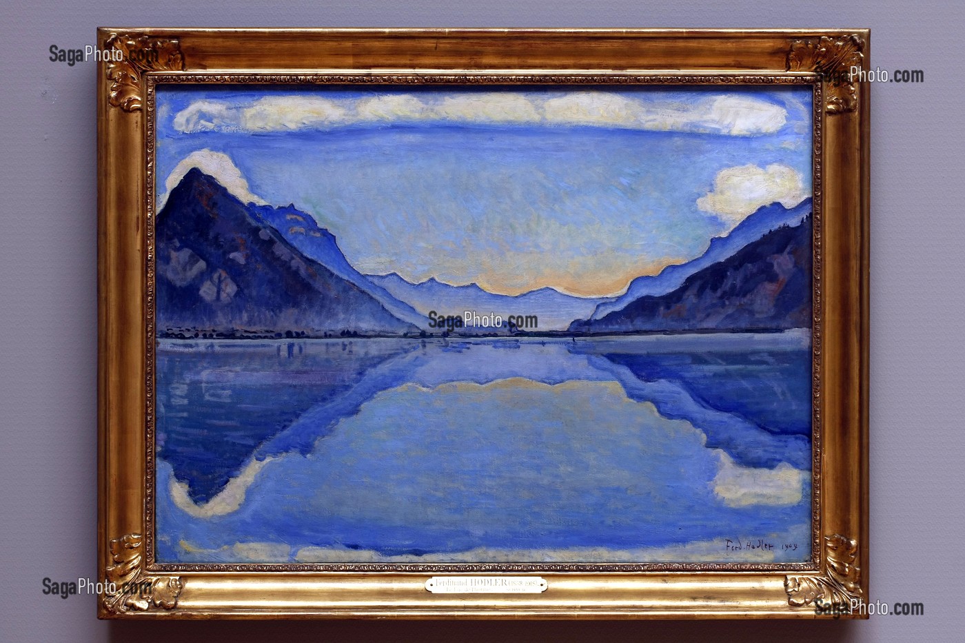 'LE LAC DE THOUNE' DE FERDINAND HOLDER, 1904, MUSEE D'ART ET D'HISTOIRE, GENEVE, SUISSE 