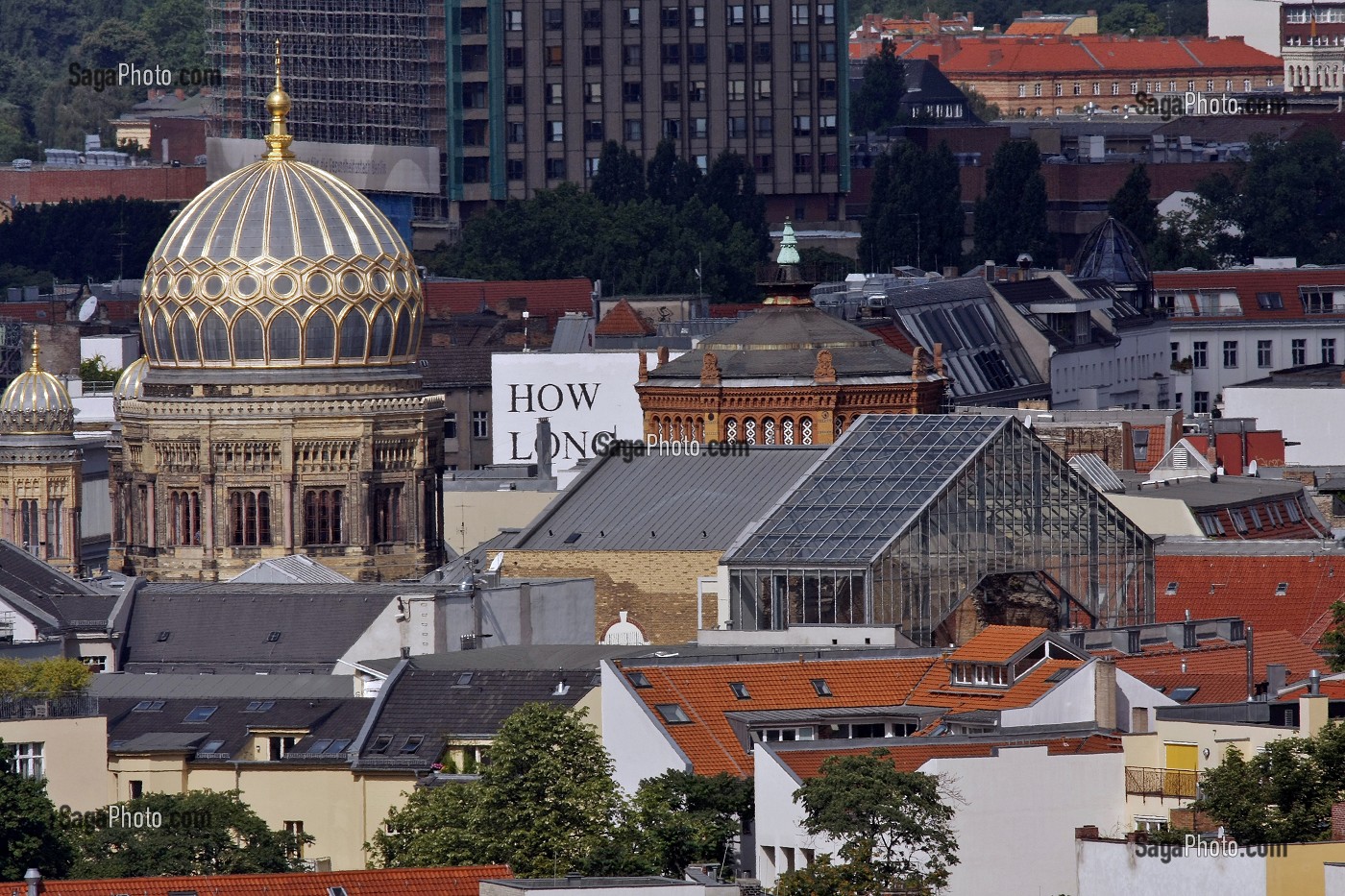 SYNAGOGUE, NEUE SYNAGOGE EDIFIEE EN 1866 PAR EDOUARD KNOBLAUCH, BERLIN, ALLEMAGNE 