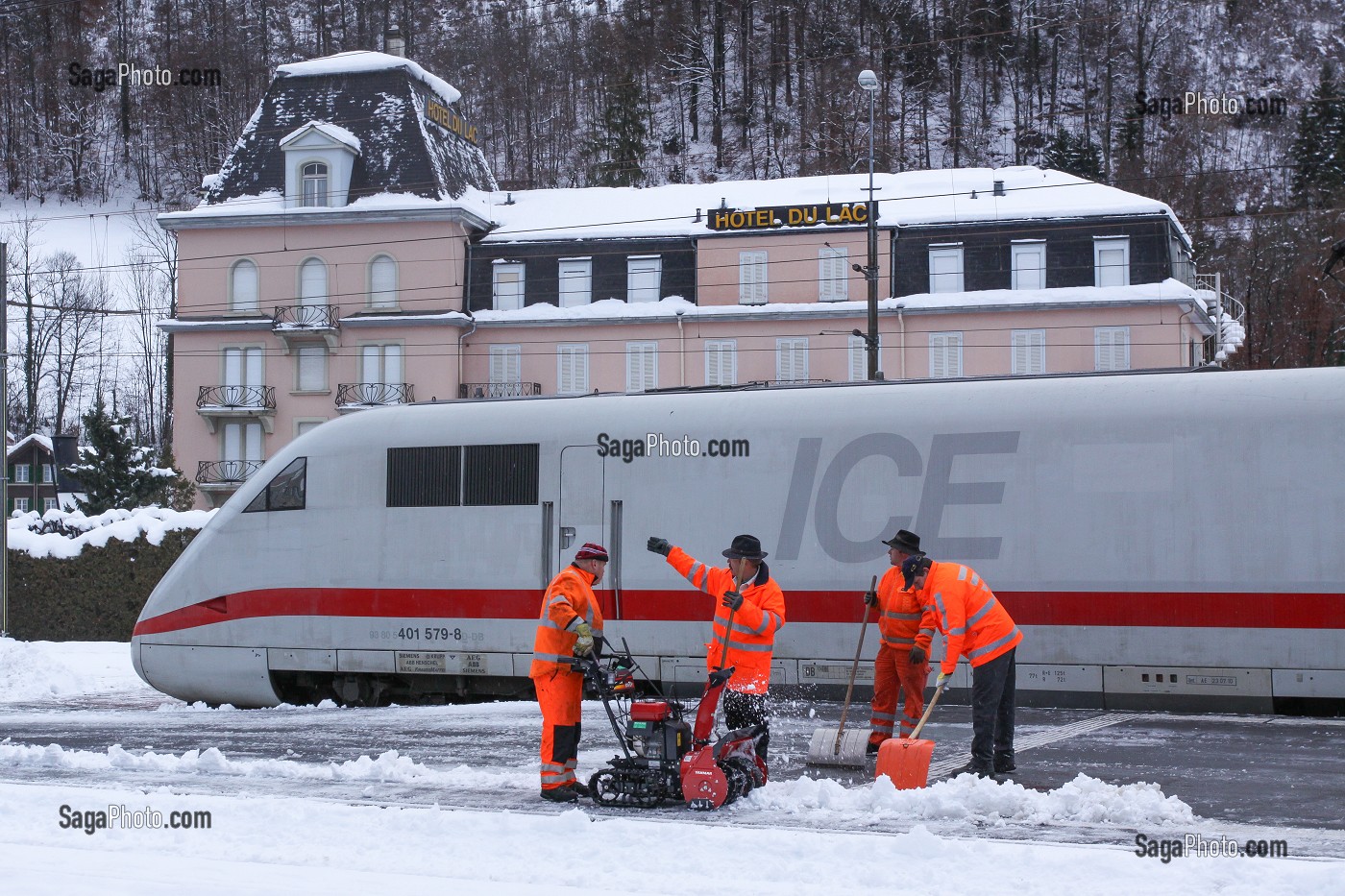CANTON DE BERNE EN HIVER, SUISSE 