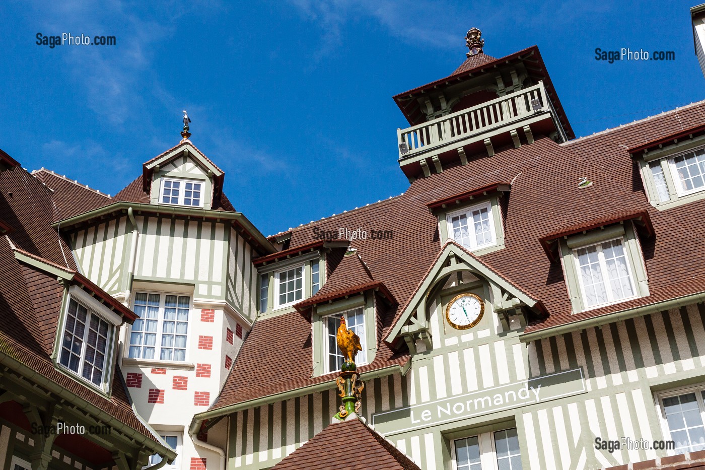 FACADE DE L'HOTEL BARRIERE LE NORMANDY A DEAUVILLE, HOTELLERIE DE LUXE, HOTELS 5 ETOILES, CALVADOS, NORMANDIE, FRANCE 