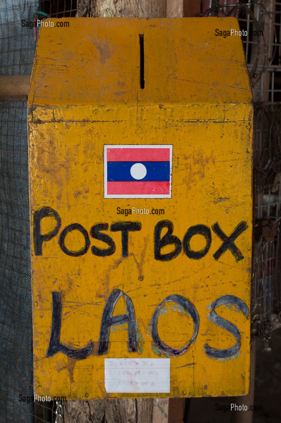 BOITE AUX LETTRES, LAOS, ASIE 