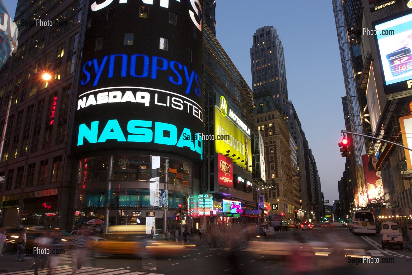 NASDAQ MARKET SITE, SIEGE DU NASDAQ SUR TIMES SQUARE, BOURSE DE NEW YORK, FINANCE, CAPITALISME, BOURSE, MANHATTAN, NEW YORK, ETATS-UNIS D'AMERIQUE, USA 