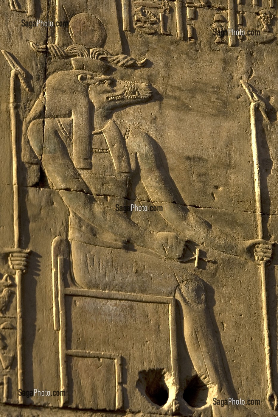 LE DIEU CROCODILE SOBEK, KOM OMBO, EGYPTE, AFRIQUE 