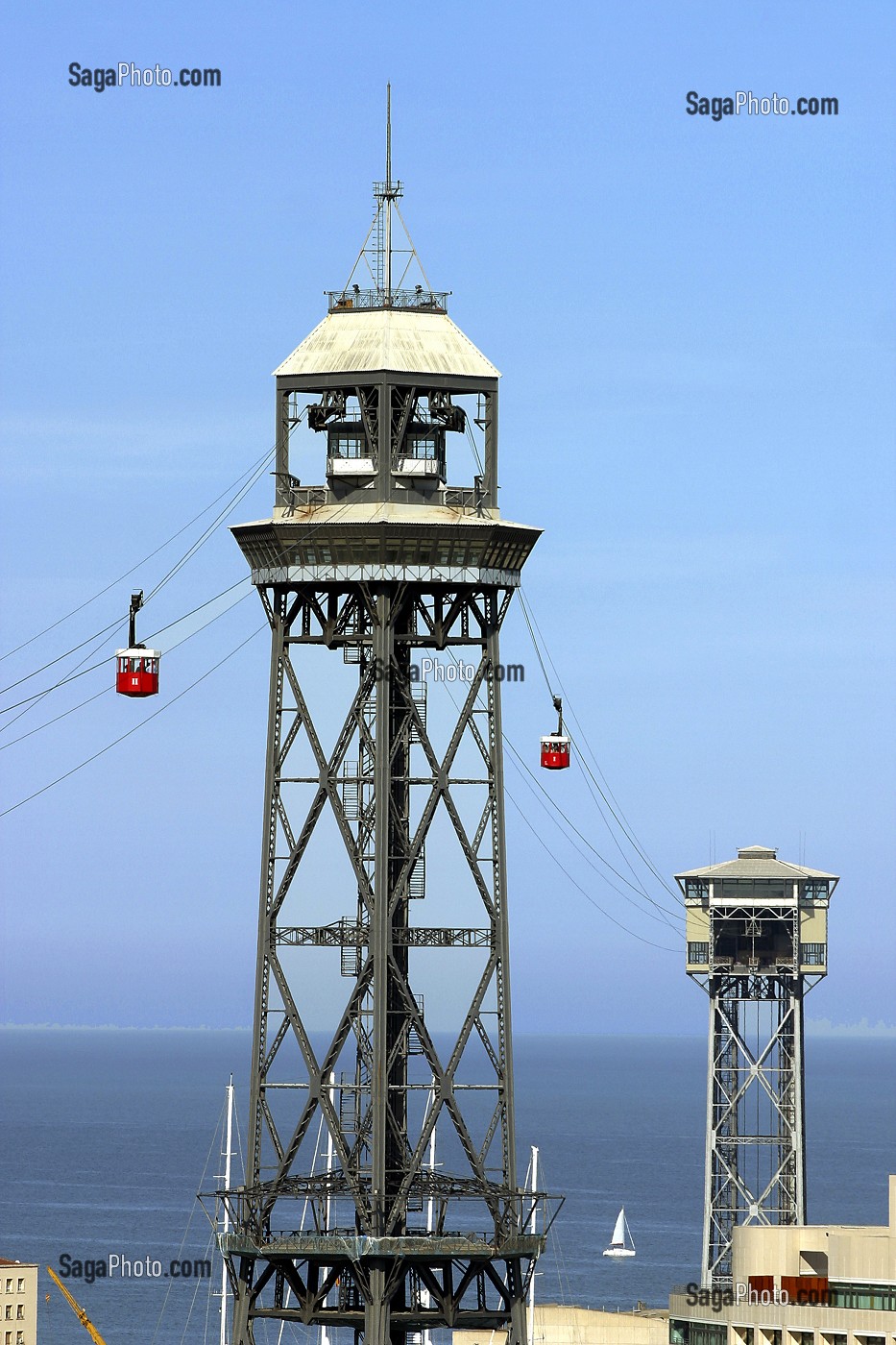 TELEPHERIQUE PORT DE BARCELONE, ESPAGNE, EUROPE 
