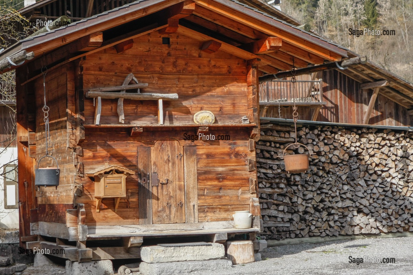 LE BOIS DE CHAUFFAGE EN HAUTE-SAVOIE (74), RHONE-ALPES, FRANCE 