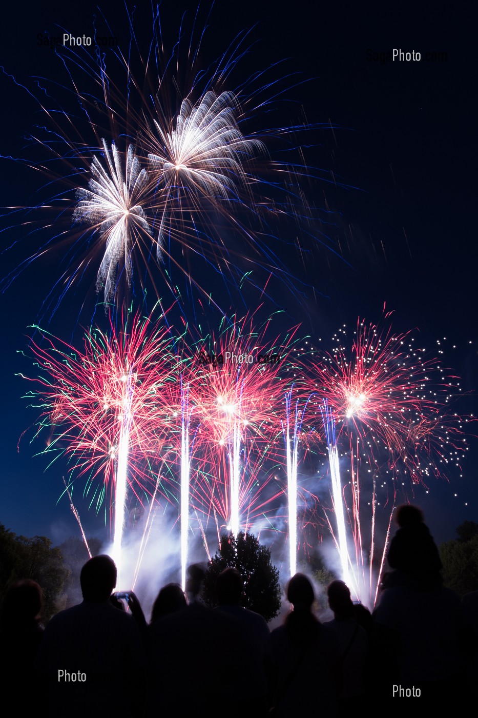 FEU D'ARTIFICE, ISSY LES MOULINEAUX, (92) HAUTS DE SEINE, ILE DE FRANCE, FRANCE 