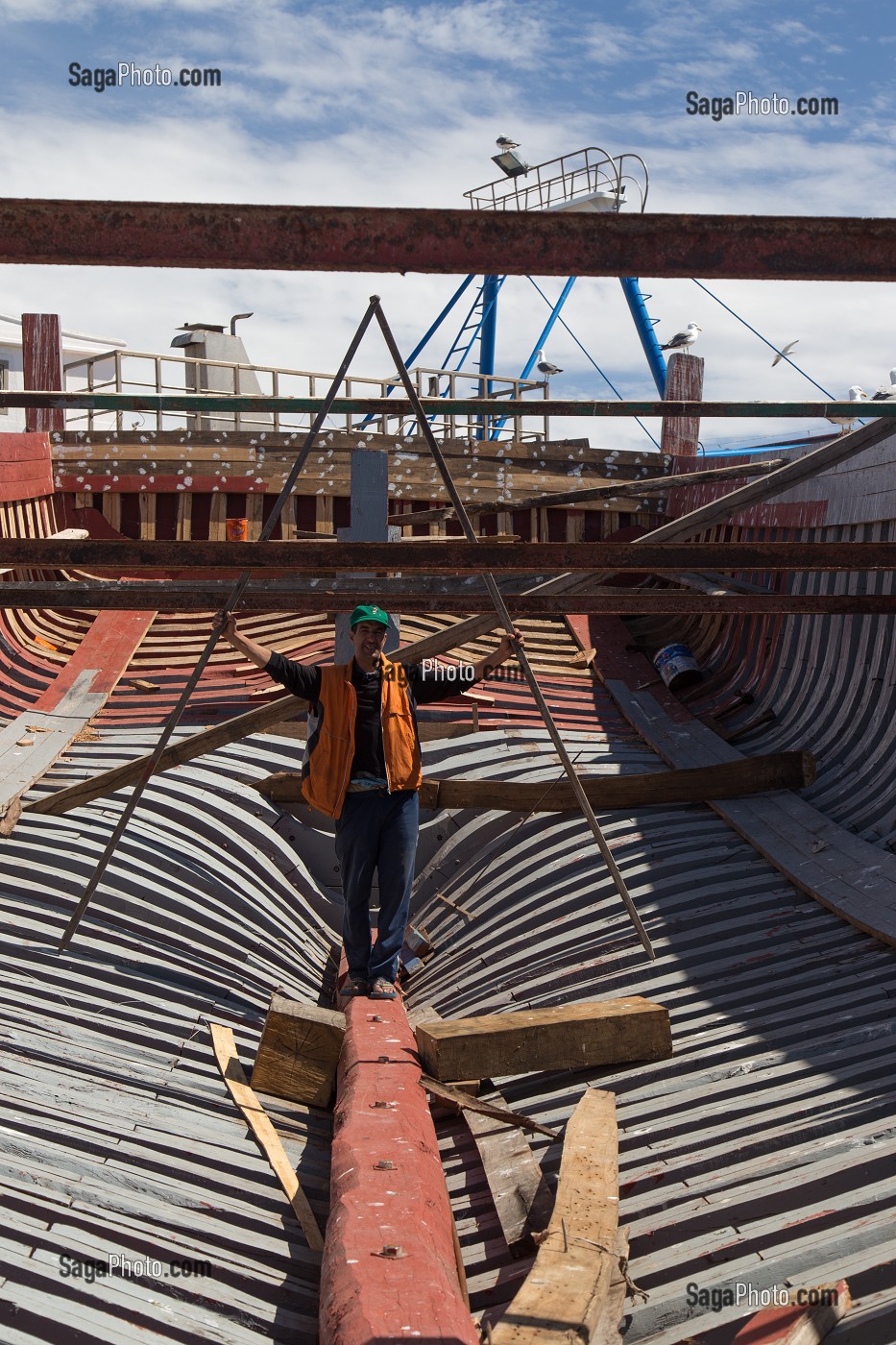 ESSAOUIRA, MOGADOR, CITE PORTUAIRE, COTE ATLANTIQUE, MAROC, AFRIQUE DU NORD 
