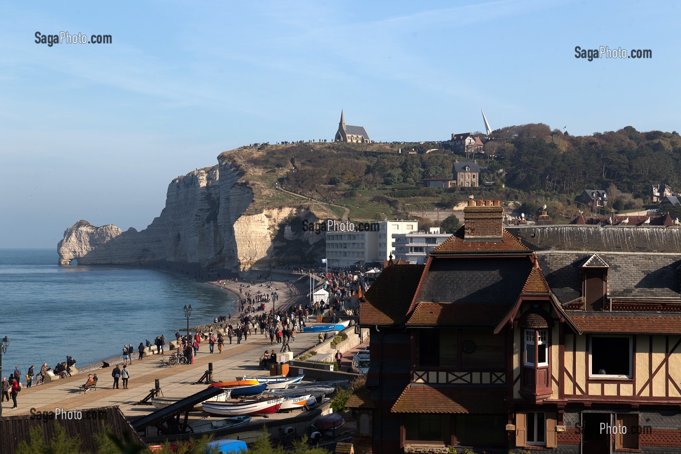 LES FALAISES D'ETRETAT, (76) SEINE-MARITIME, HAUTE-NORMANDIE, FRANCE 