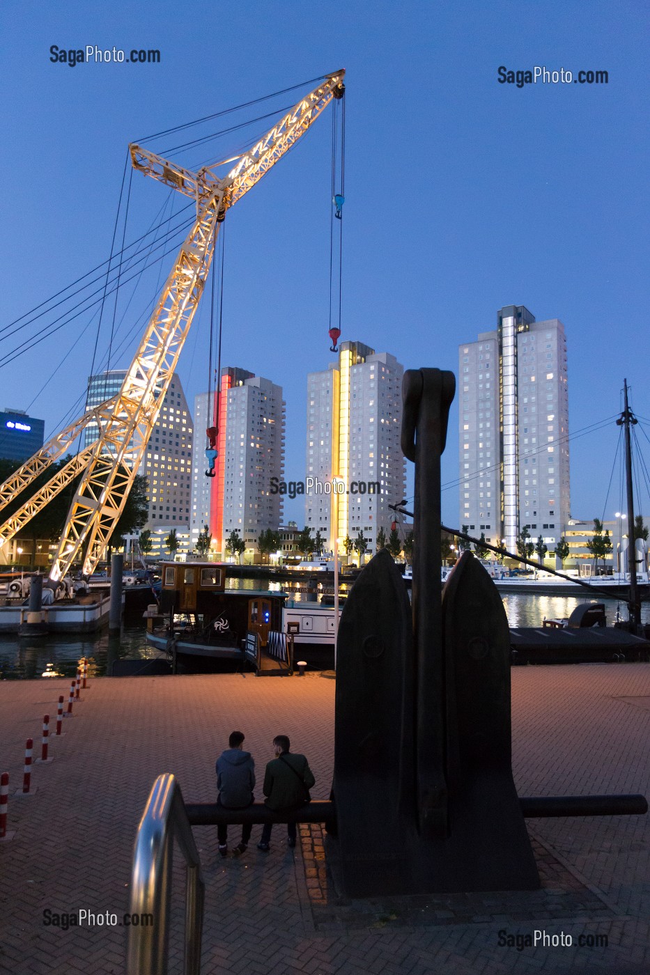 ROTTERDAM, VILLE PORTUAIRE, PAYS BAS 