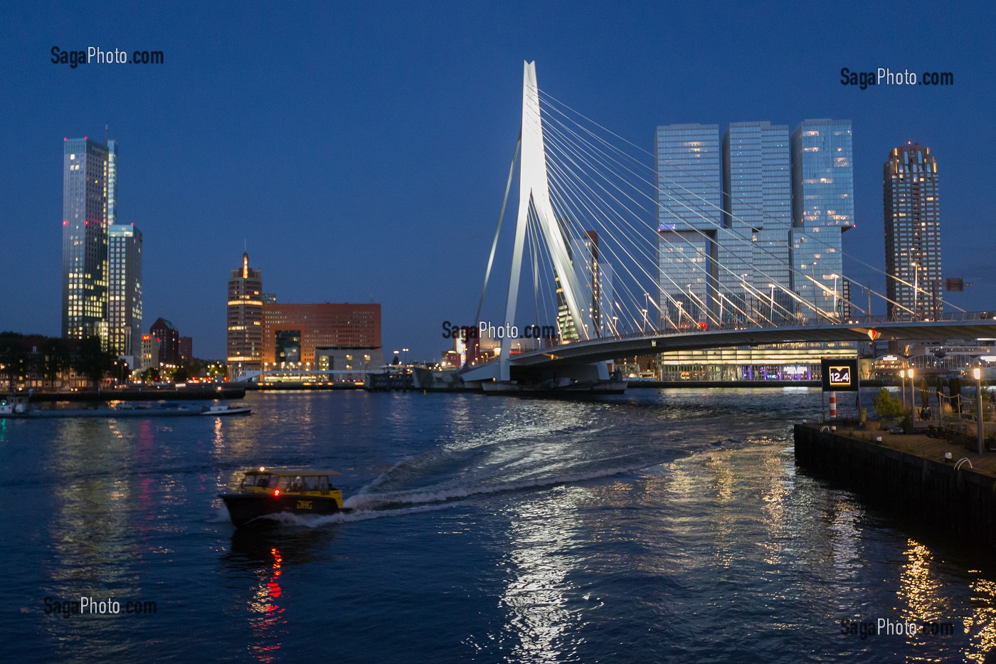 ROTTERDAM, VILLE PORTUAIRE, PAYS BAS 