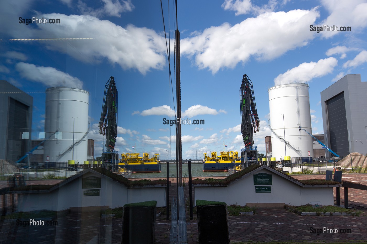 ROTTERDAM, VILLE PORTUAIRE, PAYS BAS 