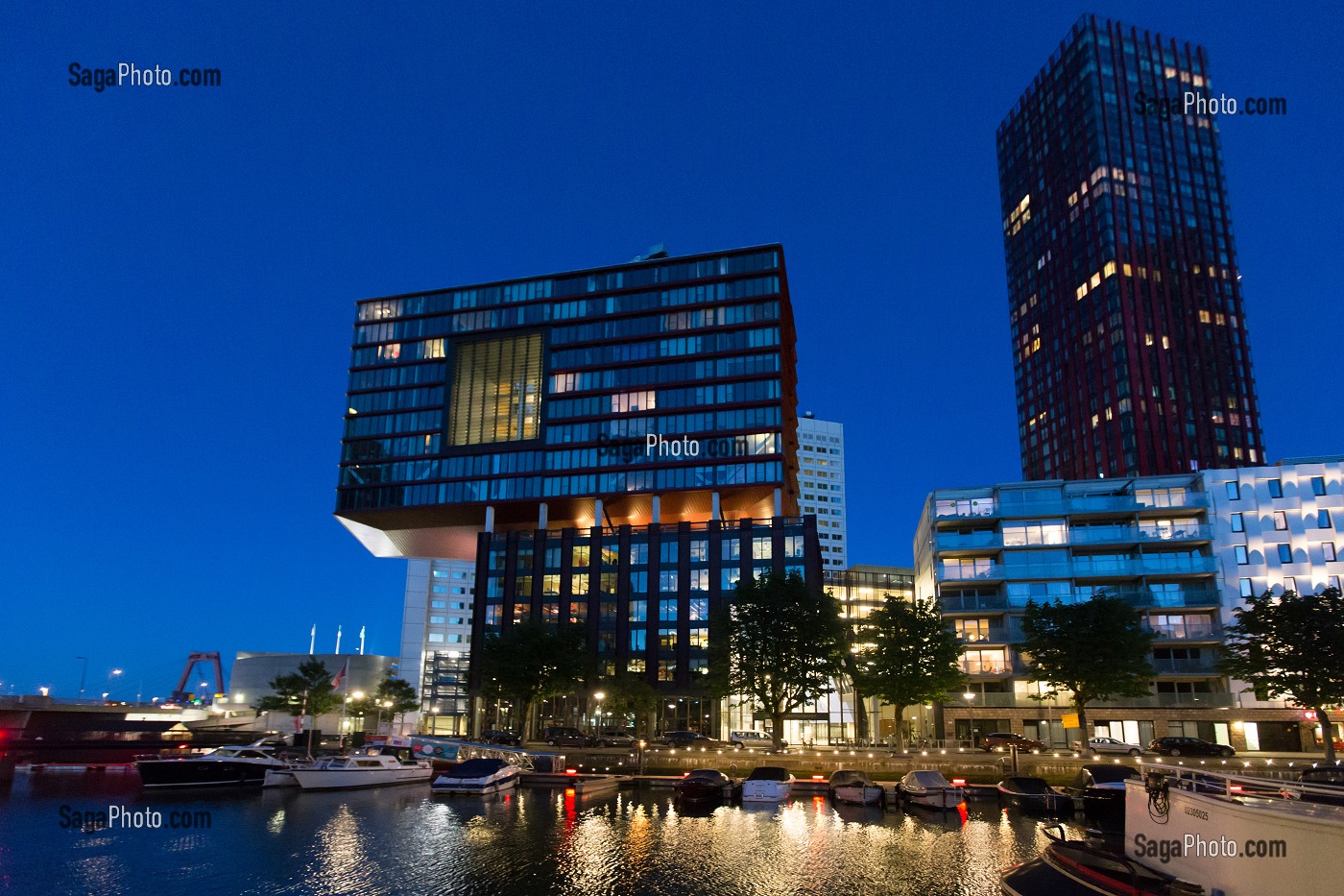 ROTTERDAM, VILLE PORTUAIRE, PAYS BAS 