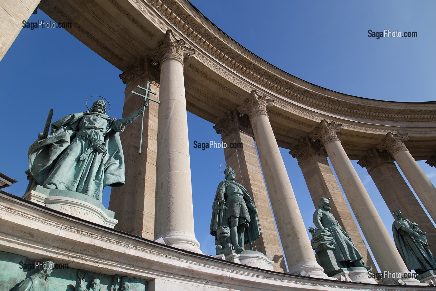 PLACE DES HEROS, BUDAPEST, HONGRIE 