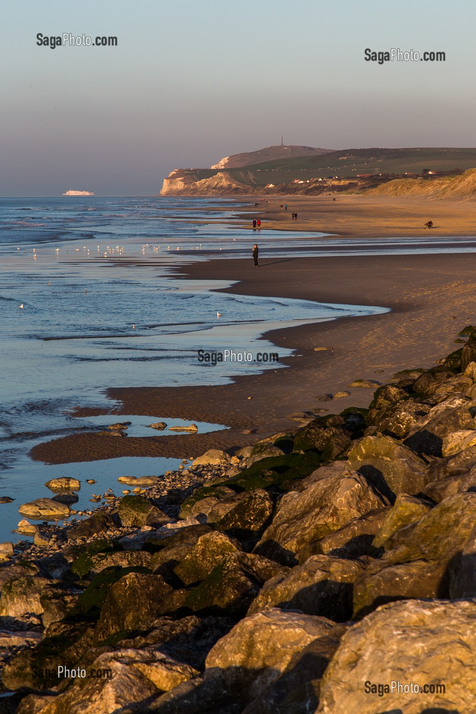 LES PLAGES DE WISSANT, CAP BLANC NEZ, WISSANT, (62) PAS DE CALAIS, HAUTS-DE-FRANCE, FRANCE 