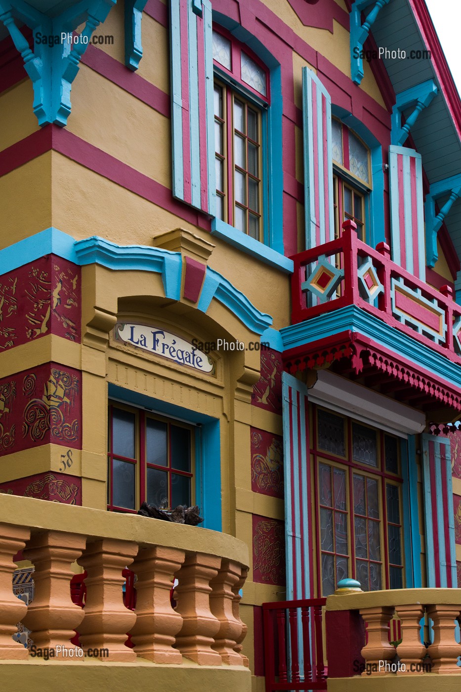 MAISON DE LA FREGATE, WIMEREUX, ART NOUVEAU, (62) PAS DE CALAIS, HAUTS-DE-FRANCE, FRANCE 