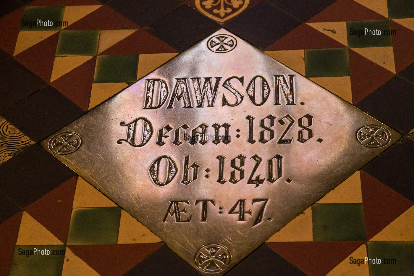 TOMBE DE DAWSON, INTERIEUR DE LA CATHEDRALE SAINT-PATRICK, DUBLIN, IRLANDE 