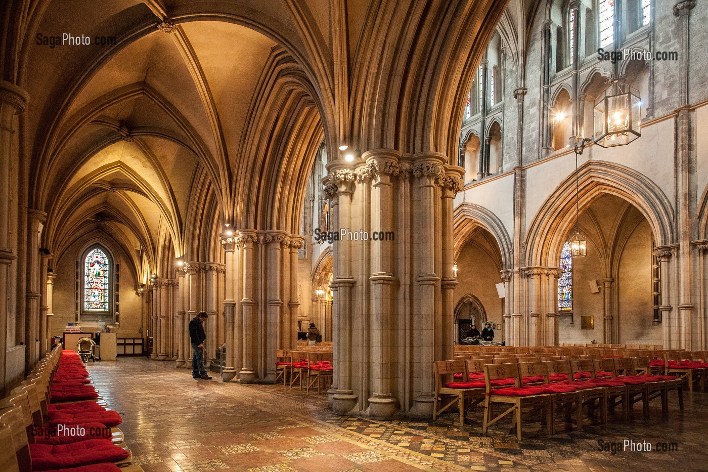 INTERIEUR DE LA CATHEDRALE CHRIST CHURCH, DUBLIN, IRLANDE 