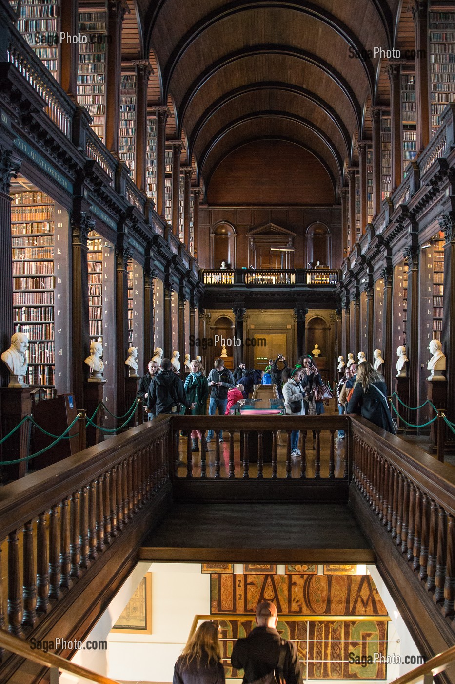 L'ANCIENNE BIBLIOTHEQUE DU TRINITY COLLEGE, LA PLUS ANCIENNE BIBLIOTHEQUE D’IRLANDE, NASSAU STREET, DUBLIN, IRLANDE 