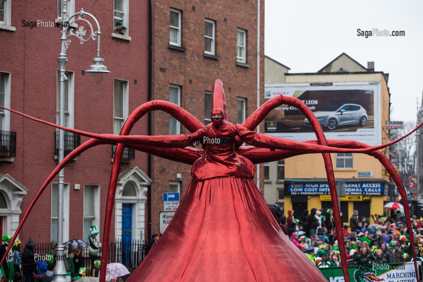 PARADE ET DEFILE POUR LA FETE DE LA SAINT-PATRICK, SAINT PATRICK’S DAY, DUBLIN, IRLANDE 