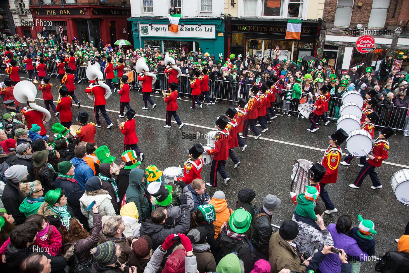 PARADE ET DEFILE POUR LA FETE DE LA SAINT-PATRICK, SAINT PATRICK’S DAY, DUBLIN, IRLANDE 